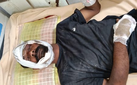 आदर्श संग्राम पार्टी के नेता पर हमला